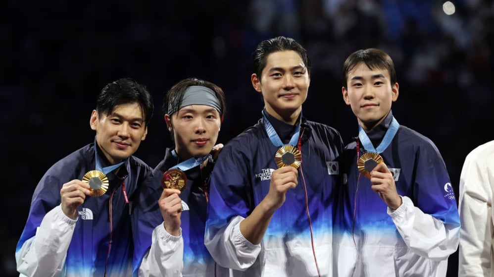 2024 파리올림픽 펜싱 사브르 남자 단체전 우승