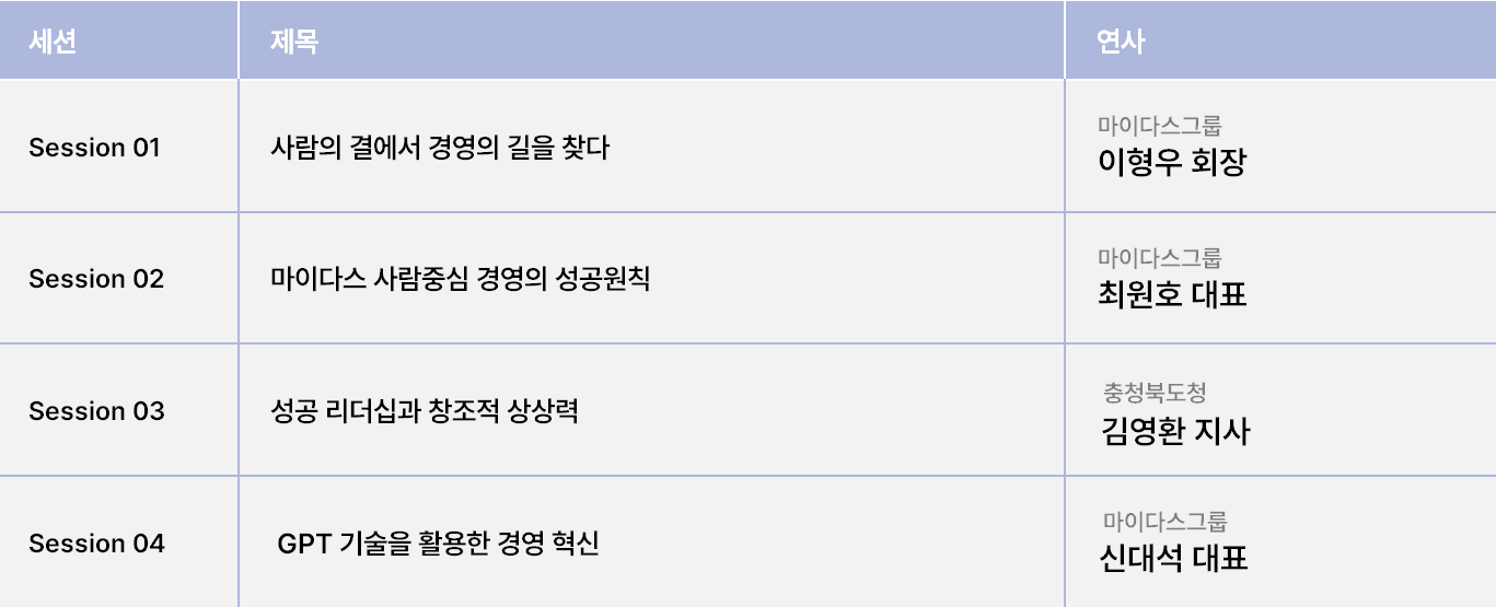 충북 사람경영포럼 현장